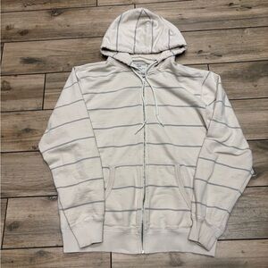 Y2K Old Navy Surfwear Striped Fullzip Hoodie Sweatshirt Size L